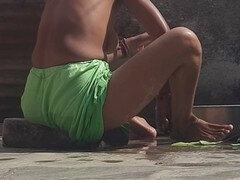 おなら, 指いじり, インド人, オナニー, 乳首, 穴開きパンティ, 公共, オマンコ