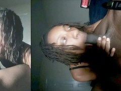 Asian bbc, mouth full, ebony