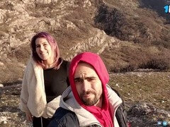 デカチン, フェラチオ, 熟年, 淫乱熟女, 母, 公共, ショートヘア, フェラする