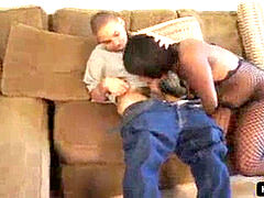 ぽっちゃり, 黒人, 中出し, 黒人, オマンコ