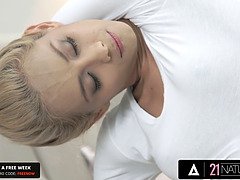 美人, デカパイ, フェラチオ, チン, Hd, なめる, 自然山雀, 濡れ