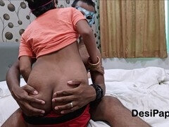 18, 素人, 叔母, 自家製, インド人, 小柄, オマンコ, ストッキング