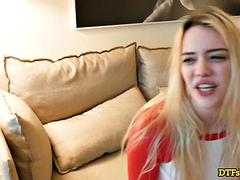 素人, デカチン, ブロンド, フェラチオ, ハードコア, ホテル, ハメ撮り, 三人