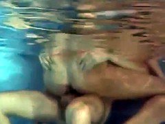 ブロンド, フェラチオ, ドイツ人, プール, 三人