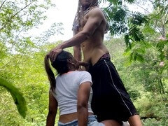 Africain, Gros cul, Sucer une bite, Noir ébène, Public, Russe, Suçant, Plan cul à trois