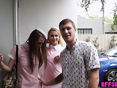 Culo, Belleza, Tetas grandes, Rubia, Cuadrupleta, Azafata, Adolescente, Uniforme