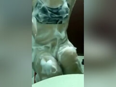 お尻, デカ尻, フェラチオ, 女, ハードコア, シャワー, 喫煙, 一人