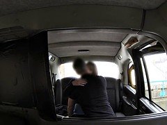 Amateur taxi brit bumfucked in the back