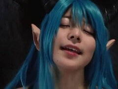 Handsome breasty Japanese teenage slut Ai Uehara in blowjob video