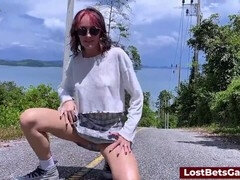 Flashen, Spiele, Im freien, Jungendliche (18+), Titten, Unter dem rock