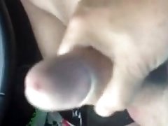 Cum in the car