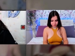 Stacked brunette goes solo toys and masturbation