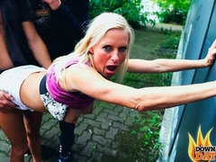 Big tits, Blonde, Blowjob, Dirty, Doggystyle, Milf, Outdoor, Pussy