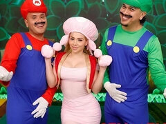 Mario brothers both have fucked a big-boobed princess Nicole Zurich