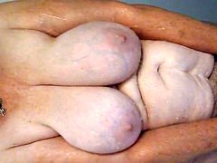 Grosse titten, Oma, Behaart, Reif, Dusche