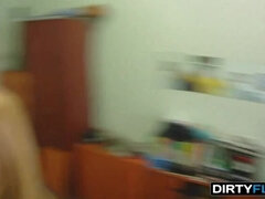 Universitaria, Sucio, Estilo perrito, Europeo, Sexo duro, Hd, Tetas naturales, Montar