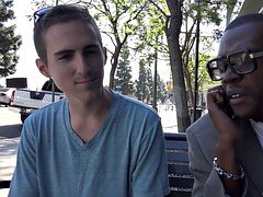 Cocu, Interracial, Jarretelles, Suçant