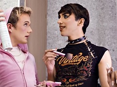 Greedy 21yo roseboys 3some barebacked by dominant jock