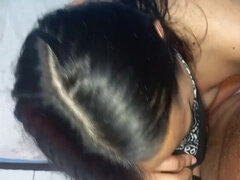 Enthousiasteling, Grote lul, Grote mammen, Zwart, Pijpbeurt, Lul, Latijnse vrouw, Gezichtspunt