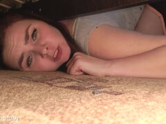 Stuck under the bed and was fucked in a wet pussy