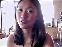 Asiatique, Nana, Mignonne, Masturbation, Softcore, Solo, Nénés