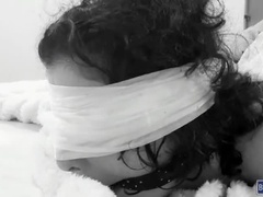 Schwarz, Geschnappt, Fetisch, Hd, Nylon, Strümpfe, Gefesselt, Ehefrau