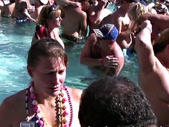 Amateur, Nudista, Fiesta, Piscina, Público