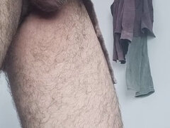 Erotic film featuring an older gentleman with a massive erection