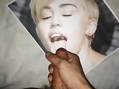 Miley Cyrus cum tribute 7