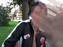 Sex with adorable stranger behind the abandonded house