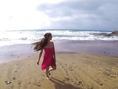 Newbie Make love With Cute Young Girl On The Beach – Miriam Prado