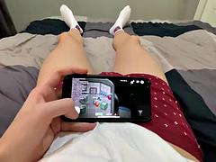 デカパイ, 茶髪の, イく瞬間, オナニー, 淫乱熟女, ハメ撮り, 義母, オッパイの