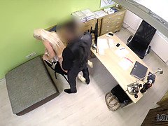 Schönheit, Blondine, Vollbusig, Masturbation, Mutti, Büro, Stiefmutter, Jungendliche (18+)
