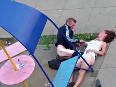 couple try to fuck in the streets