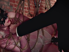 Enthousiasteling, Bondage discipline sadomasochisme, Grote mammen, Kreng, Gebondenheid, Leer, Openbaar, Billekoek