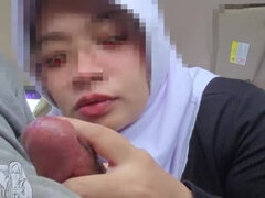 Hijab Sister-In-Law Gives Car Blowjob for Help - Minokiiko Asian Teen