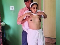 Leie, Hochschule, Erstes mal, Indisch, Zierlich, Muschi, Rau, Strümpfe