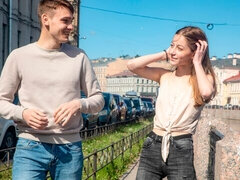 Blondine, Fingern, Küssen, Russisch, Rasiert, Dürr, Jungendliche (18+), Titten