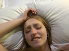 中出し, 足, 目瞪口呆, 彼女, 毛深い, オマンコ, ガリガリ, 靴下