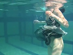 The smallest, sexy and horny girls swim and masturbate