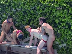 Compilation, Queue, En levrette, Le plan cul à quatre, Groupe, Muscle, Chevaucher, Adolescente
