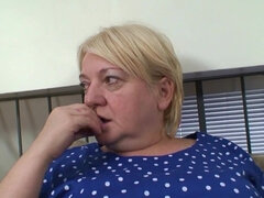 Old blondie is going to fuck silly with a horny dude