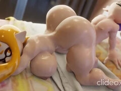 お尻, ベッドルーム, デカ尻, デカパイ, 巨乳な, バック