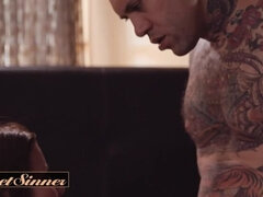 Grosser arsch, Grosser schwanz, Braunhaarige, Schwanz, Hardcore, Lecken, Muschi, Titten