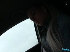 Leie, Blasen, Bus, Auto, Betrug, Im freien, Pov, Titten