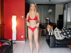 Arsch, Grosser arsch, Bikini, Französisch