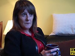 イギリス人, バック, お婆さん, 熟年, 自然山雀, ラフ, ヤリマン, ストッキング