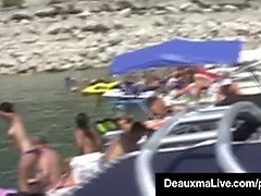 Playa, Bikini, Madura, Sexo duro, Lamidas, Fiesta, Público, Coño