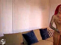 Deutsch, Rotschopf, Tätowierung, Hure