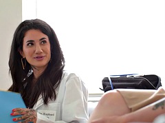 デカチン, ブロンド, フェラチオ, 医者, ラティーナ, ヤリマン, オッパイの